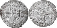 France Douzain aux croissants Coin, Henri II, Saint Lô -