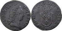 France 1/2 Sol d'Aix Louis XV, Aix, Copper, Gadoury:274 -