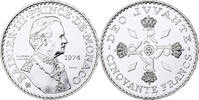 Monaco 50 Francs Rainier III, Monnaie de Paris, Pattern, Silver -