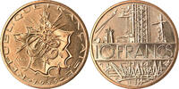 France 10 Francs Coin, Mathieu, Paris, Nickel-brass, KM:940 -