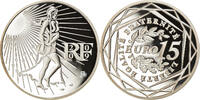 France 15 Euro Semeuse, Paris, Proof, Silver, KM:1535 -
