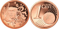 France Euro Cent Paris, Proof, Copper Plated Steel -