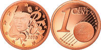 France Euro Cent Paris, Proof, Copper Plated Steel -