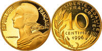 France 10 Centimes Coin, Marianne, Paris, Proof -