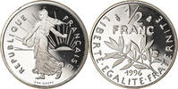 France 1/2 Franc Coin, Semeuse, Paris, Proof, Nickel -