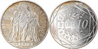 France 10 Euro Hercule, Paris, Silver, Gadoury:EU590, KM:2073 -