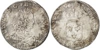 France 20 Sols, 1/6 ECU Coin, Louis XV, 1/6 Écu de France, Orléans -
