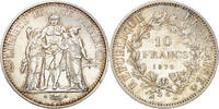 France 10 Francs Coin, Hercule, Paris, Silver, KM:932 -