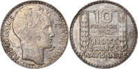 France 10 Francs Coin, Turin, Paris, Silver, KM:878 -
