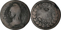 France Decime Coin, Dupré, Paris, Bronze, KM:637.1 -