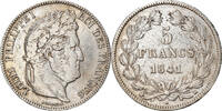 France 5 Francs Coin, Louis-Philippe, Bordeaux, Silver -