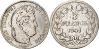 France 5 Francs Coin, Louis-Philippe, Lille, Silver -