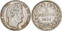 France 5 Francs Coin, Louis-Philippe, Bordeaux, Silver -