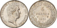 France 5 Francs Coin, Louis-Philippe, Lille, Silver -