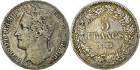 Belgium 5 Francs, 5 Frank Coin, Leopold I, Silver, KM:3.2 -