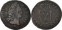 France 1/2 Sol Coin, Louis XV, Demi sol d'Aix, Aix, Copper -