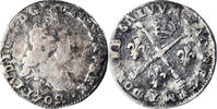France 5 Sols aux insignes Coin, Louis XIV, Bourges, Silver -