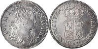 France ECU FRANCE-NAVARRE 1718 Paris Coin, Louis XV, Paris, Silver AU(50-53)