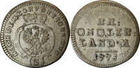 German States 2-1/2 Kreuzer Coin, BRANDENBURG-ANSBACH, Alexander -