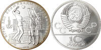 Russia 10 Roubles Coin, Volleyball, Silver, KM:169 -