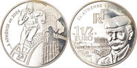 France 1-1/2 Euro Pierre de Coubertin, Paris, Proof, Silver -