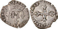 France Sol Parisis 1578 Dijon Coin, Henri III, Dijon, Billon VF(20-25)