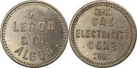 Algeria Token Alger, Lebon & Cie (gaz, électricité, coke), Nickel -