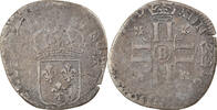 France Quinzain aux 8 L Coin, Louis XIV, Rouen -