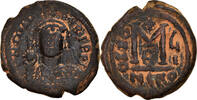 Follis Coin, Maurice Tiberius, Nicomedia, Copper, Sear:512 -