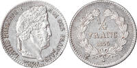 France 1/4 Franc Coin, Louis-Philippe, Paris, Silver -
