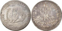 Bolivia 1/2 Melgarejo Coin, Silver, KM:145.2 -