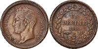 Monaco Decime Coin, Honore V, Copper, KM:97.1 -