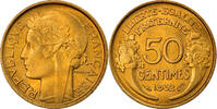 France 50 Centimes Coin, Morlon, 9 and 2 opened -