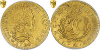 France Double Louis d'or Mirliton Coin, Louis XV, Paris, PCGS, MS62 -