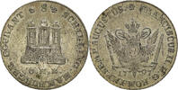German States 8 Schilling, 1/2 Mark Coin, HAMBURG, Silver -