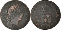 France Liard Coin, Louis XV, Lyon, Copper, Gadoury:272 -