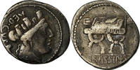 Denarius Coin, Furia, Rome, Silver, Crawford:356/1a -