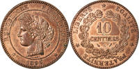 France 10 Centimes Coin, Cérès, Paris, Bronze, KM:815.1 -