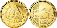 San Marino 20 Euro Cent Proof, Brass, KM:483 -