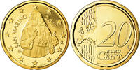 San Marino 20 Euro Cent Proof, Brass, KM:483 -