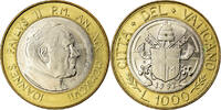 VATICAN CITY 1000 Lire Coin, John Paul II, Roma, Bi-Metallic -