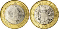 VATICAN CITY 1000 Lire Coin, John Paul II, Roma, Bi-Metallic -