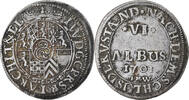 German States 6 Albus Coin, PFALZ-ELECTORAL PFALZ, Johann Wilhelm -