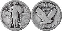 United States Quarter Coin, Silver, KM:145 -