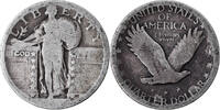 United States Quarter Coin, Silver, KM:145 -