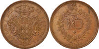 Azores 10 Reis Coin, Copper, KM:17 -