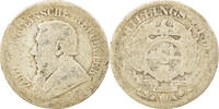 South Africa 2 Shillings Coin, Kruger, Silver, KM:6 -