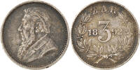 South Africa 3 Pence Coin, Silver, KM:3 -