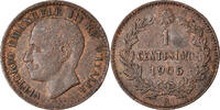 Italy Centesimo Coin, Vittorio Emanuele III, Rome, Bronze -