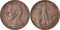 Italy Centesimo Coin, Vittorio Emanuele III, Rome, Bronze -